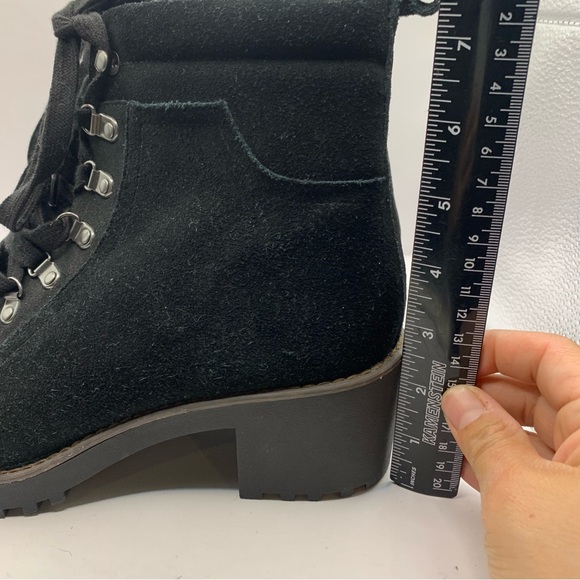 Caslon Jadey Water Resistant Bootie, Black Suede, Womens Various Size 8.5 EUC - Picture 10 of 11